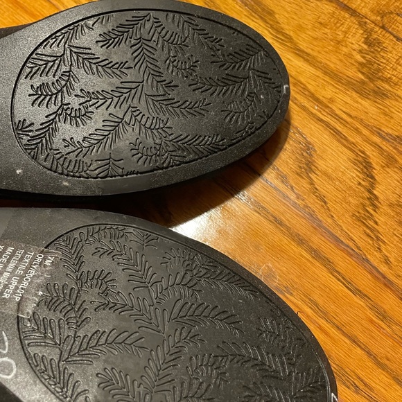 ESPIRIT Womens Shoes Black Flats 7M with Bowtie laces - Picture 8 of 12